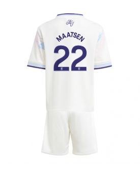 Aston Villa Ian Maatsen #22 Maglia Gara Terza Repliche 2025-26 Bambino Maniche Corte